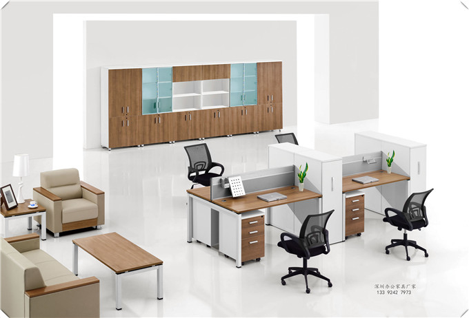 簡易型開放區辦公家具擺放示例圖 簡易型開放區辦公家具擺放示例圖