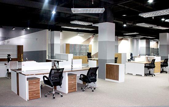 開放式辦公區(qū)屏風辦公桌產(chǎn)品展示